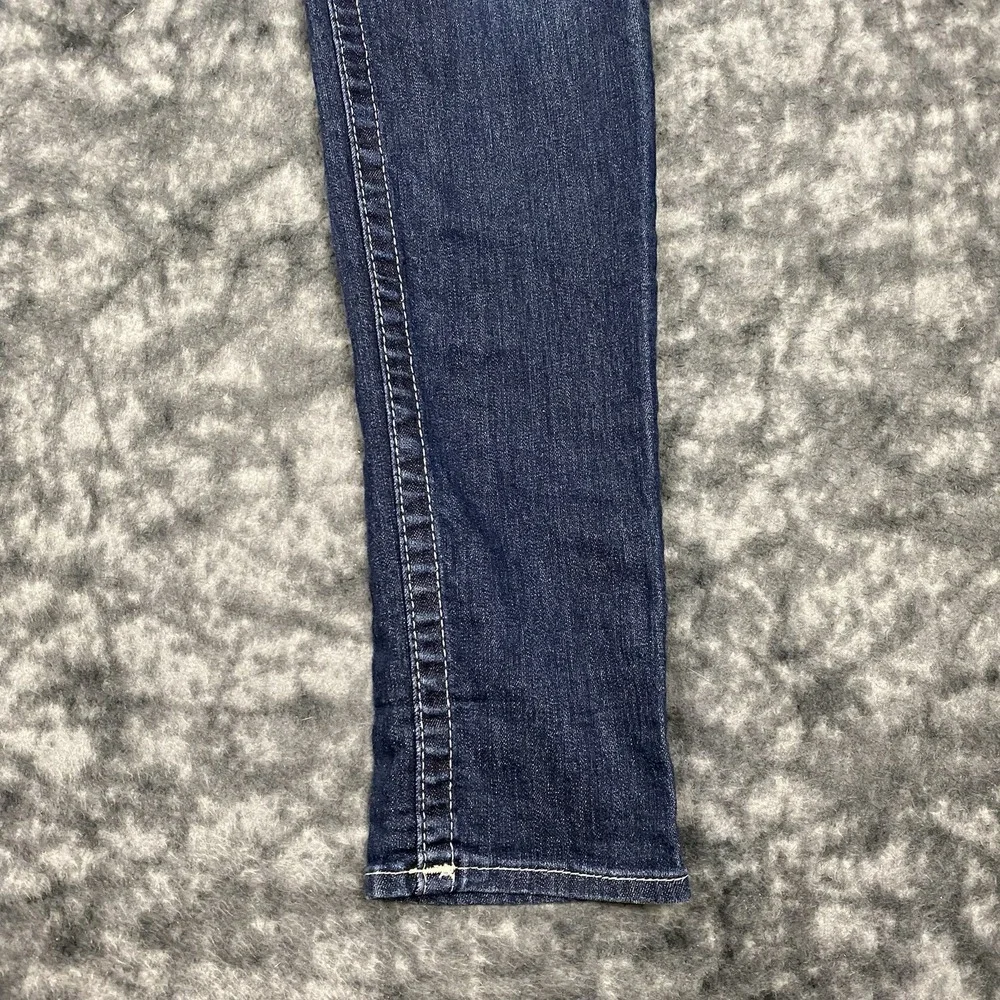 True Religion Jeans Skinny Womens Size 30 Medium Wash 30x32 USA Made Y2K - Picture 12 of 14